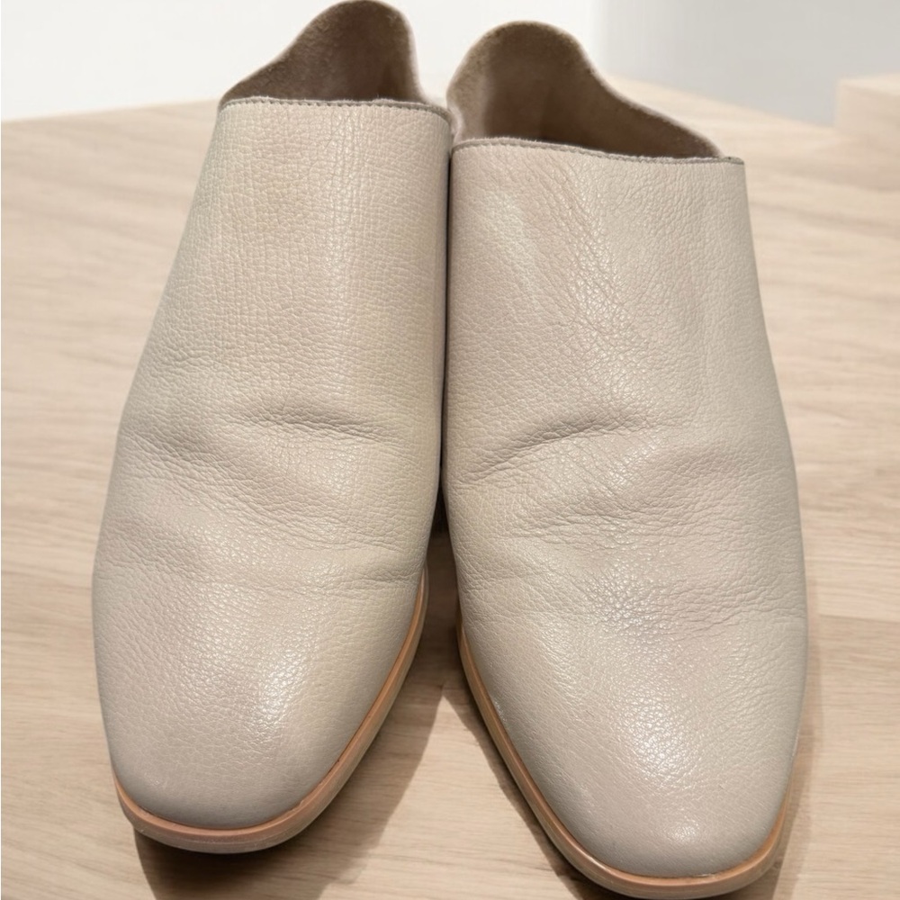 Chinese Laundry Taupe Owen Natural leather Oxford/step back mule